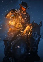 متال پوستر بازی Red Dead Redemption 2 طرح آرتور مورگان کد L1024