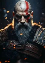 متال پوستر طرح بازی God of War کد L1028