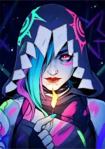 متال پوستر انیمه آرکین طرح جینکس کد L1031