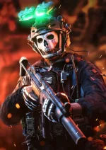 متال پوستر بازی Call Of Duty طرح گوست کد L1034