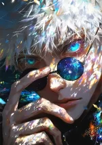 متال پوستر انیمه جوجوتسو کایسن طرح گوجو کد L1042