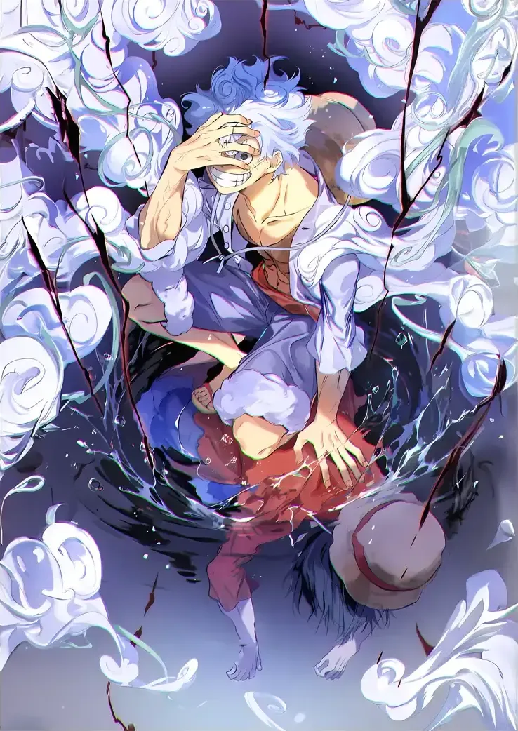 L1045-metalposter-01 متال پوستر انیمه وان پیس طرح لوفی کد L1045 - Image 1