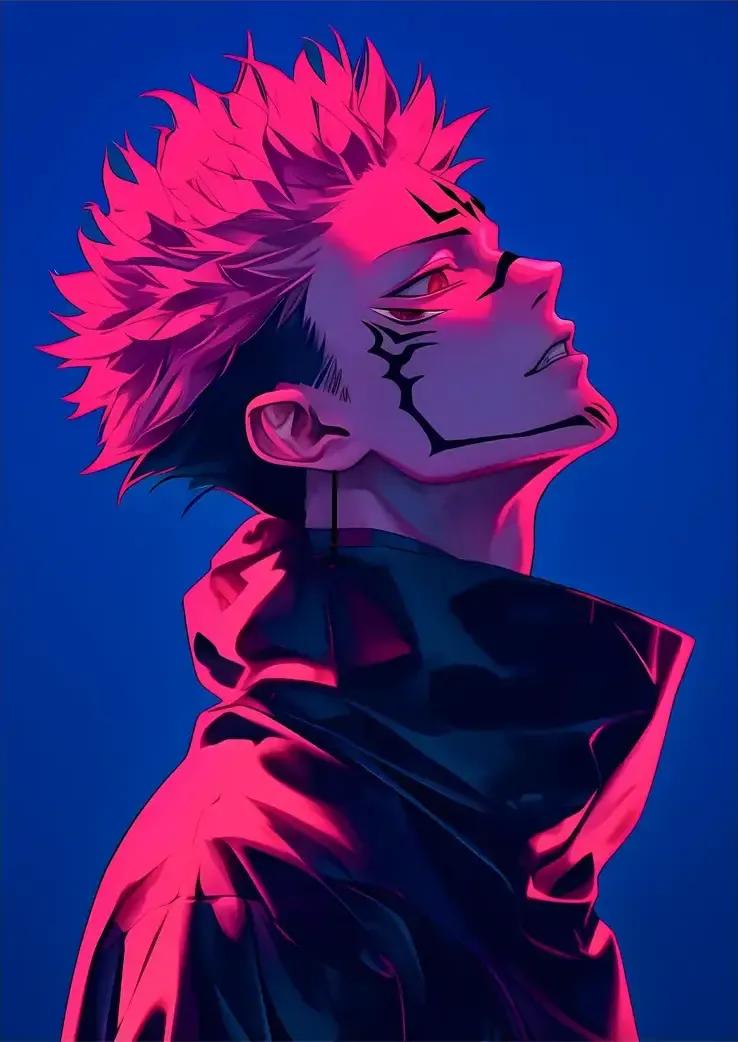 L1046-metalposter-01 متال پوستر انیمه جوجوتسو کایسن طرح سوکونا کد L1046 - Image 1