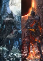 متال پوستر طرح Dark Souls / Bloodborne کد L1055