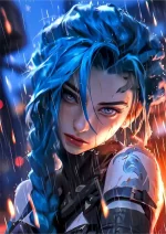 متال پوستر انیمه آرکین طرح جینکس کد L1056