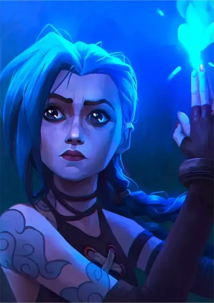 متال پوستر انیمه آرکین طرح جینکس کد L1063