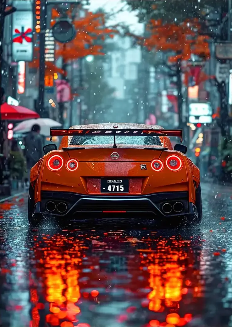 L1071-metalposter-01 متال پوستر طرح ماشین نیسان GTR کد L1071 - Image 1