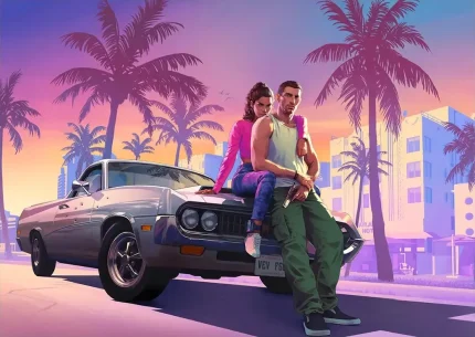 متال پوستر طرح بازی GTA 6 کد L1077