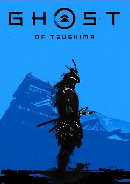 متال پوستر طرح بازی Ghost of Tsushima کد L1081