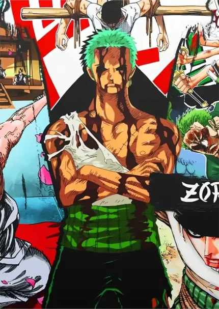 متال پوستر انیمه ناروتو طرح زورو کد L1097