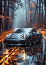 متال پوستر طرح ماشین Porsche 911 کد L1103