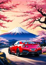 متال پوستر طرح ماشین نیسان GTR کد L1108