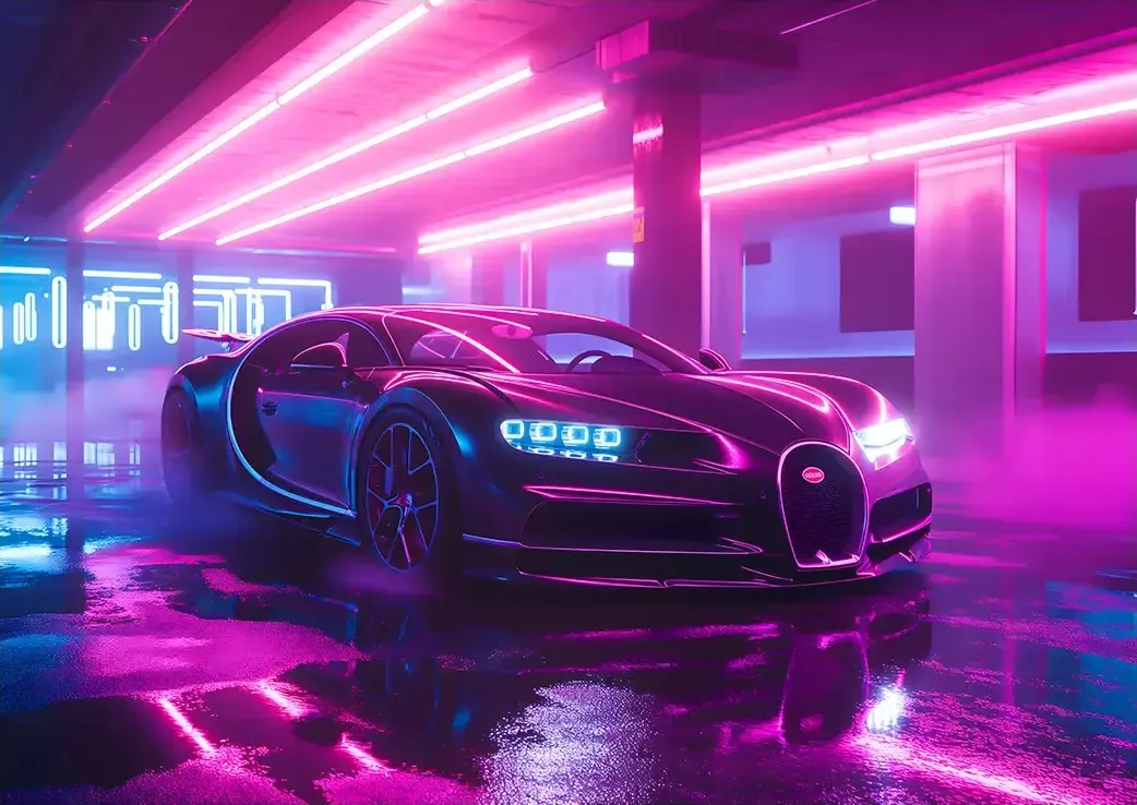 L1111-metalposter-01 متال پوستر طرح ماشین بوگاتی شیرون کد L1111 - Image 1