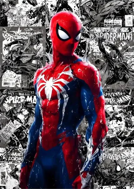 متال پوستر طرح اسپایدرمن کد L1112