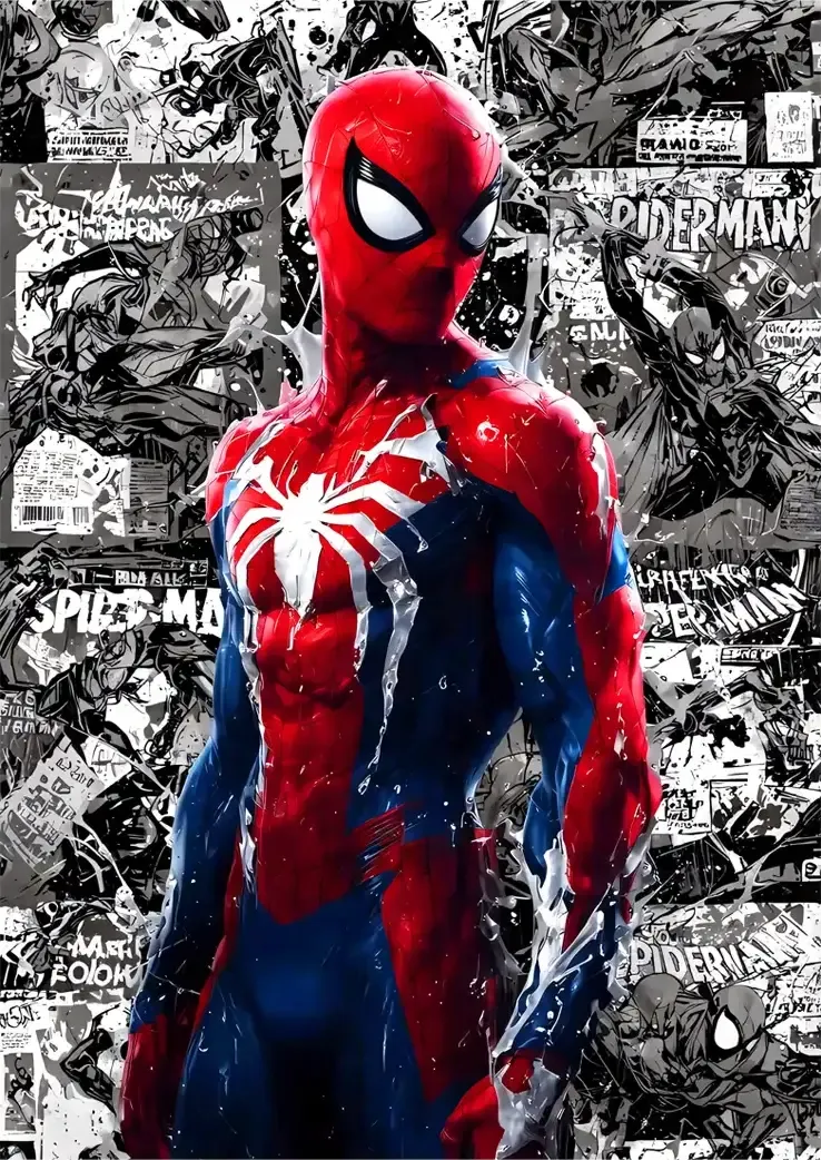 L1112-metalposter-01 متال پوستر طرح اسپایدرمن کد L1112 - Image 1