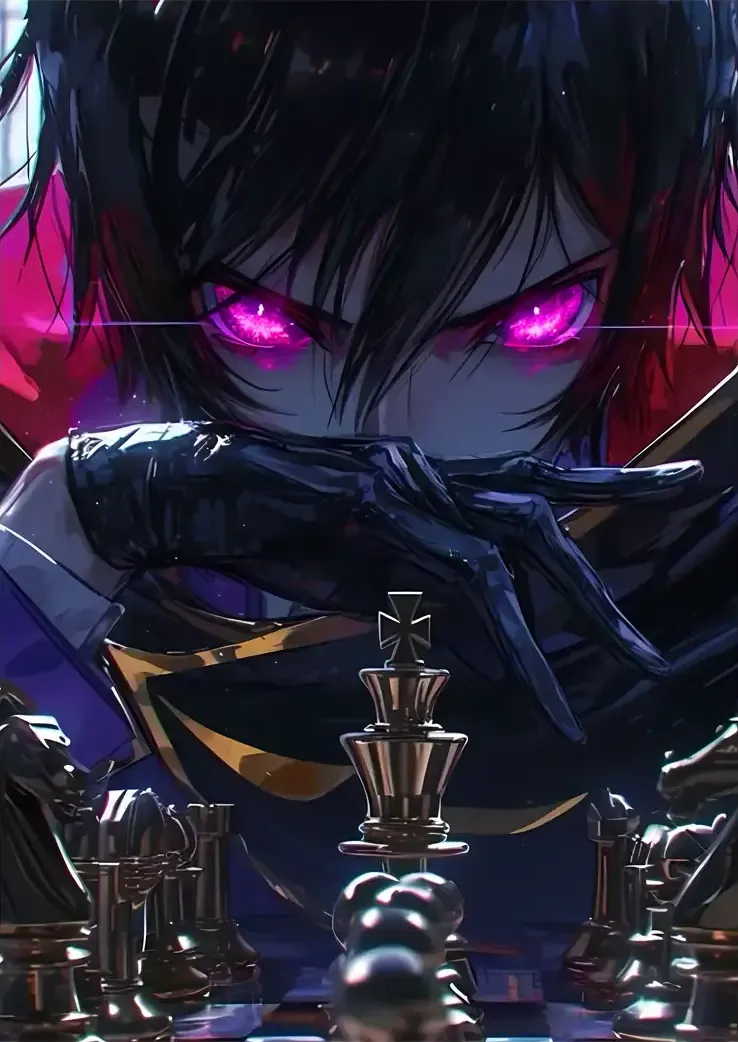 L1130-metalposter-01 متال پوستر انیمه Code Geass طرح Lelouch Lamperouge کد L1130 - Image 1