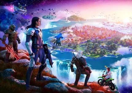 متال پوستر طرح بازی فورتنایت کد L1134