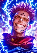 متال پوستر انیمه جوجوتسو کایسن طرح سوکونا کد L1286