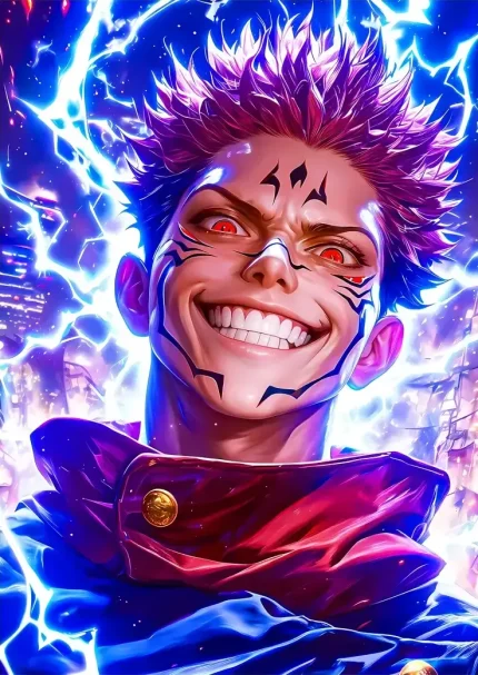 متال پوستر انیمه جوجوتسو کایسن طرح سوکونا کد L1286