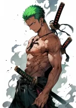 متال پوستر انیمه وان پیس طرح زورو کد L1298