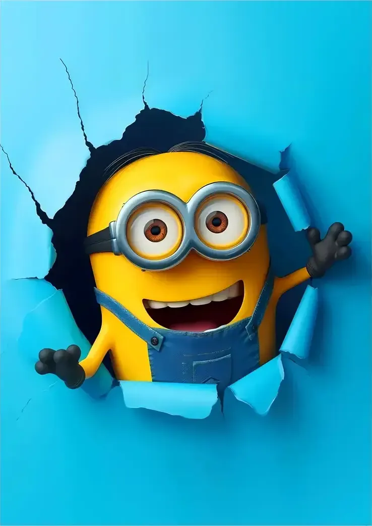 L1318-metalposter-01 متال پوستر طرح مینیون ها کد L1318 - Image 1