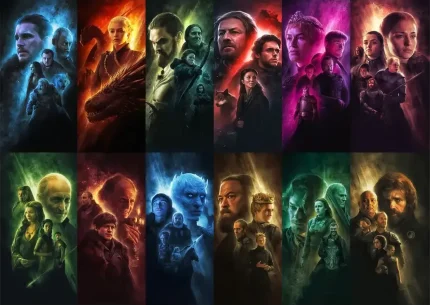 متال پوستر طرح سریال Game of Thrones کد L1319