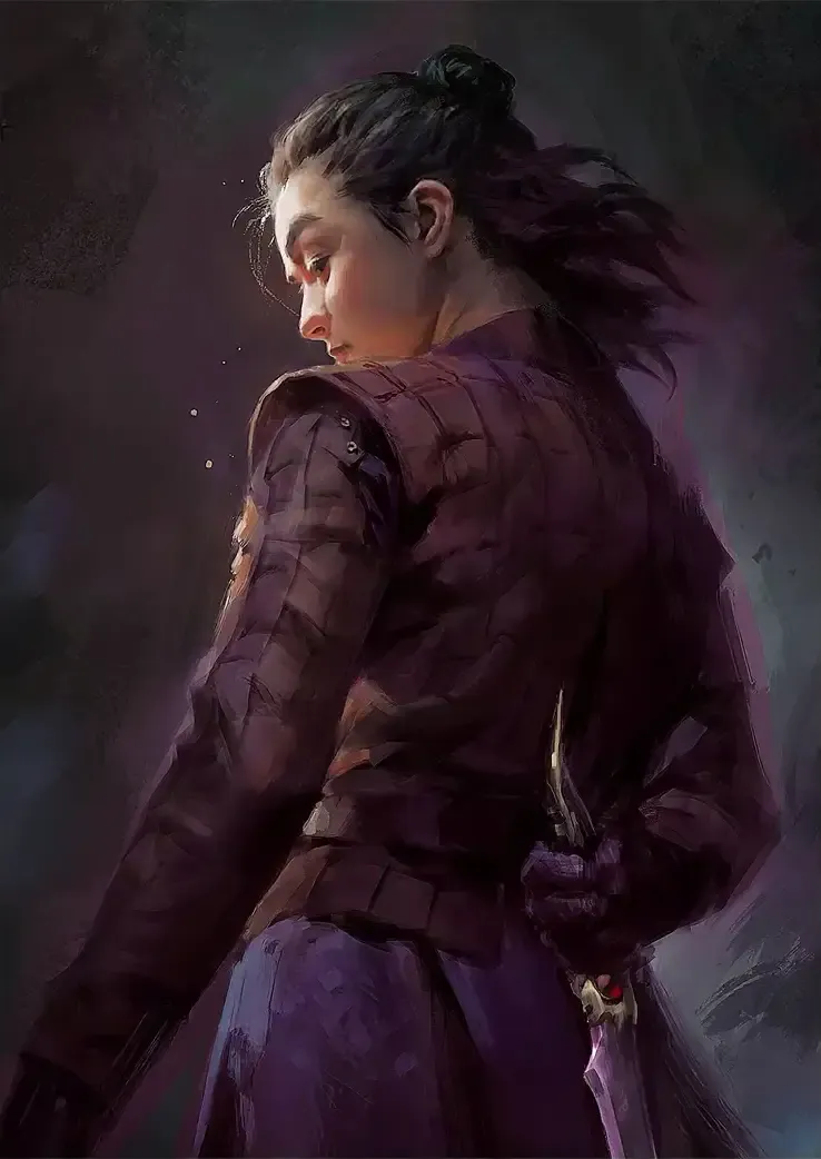 L1323-metalposter-01 متال پوستر سریال Game of Thrones طرح آریا کد L1323 - Image 1