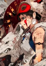 متال پوستر انیمه شاهزاده مونونوکه طرح سان کد L1326