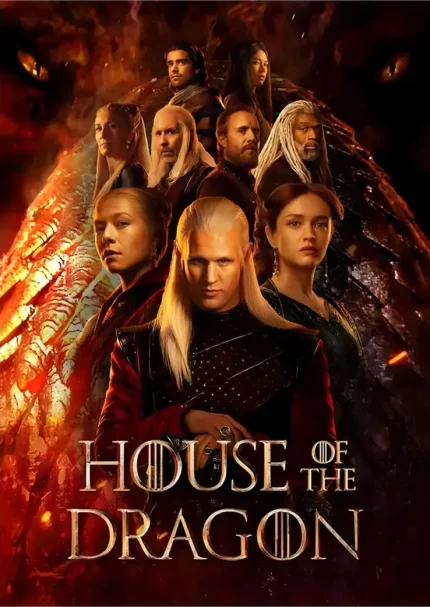 متال پوستر طرح سریال House of the Dragon کد L1333