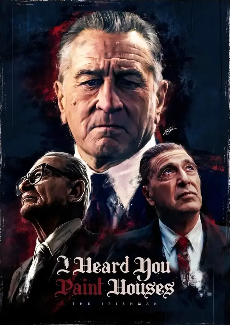 L1348-metalposter-01 متال پوستر طرح فیلم The Irishman کد L1348 - Image 1