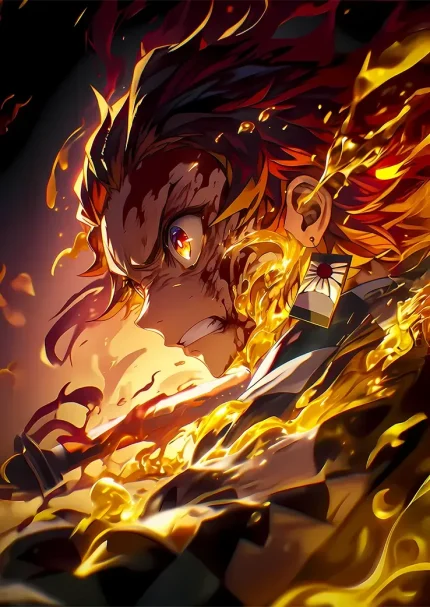 متال پوستر انیمه جوجتسو کایسن طرح Kimetsu no Yaiba کد L1352