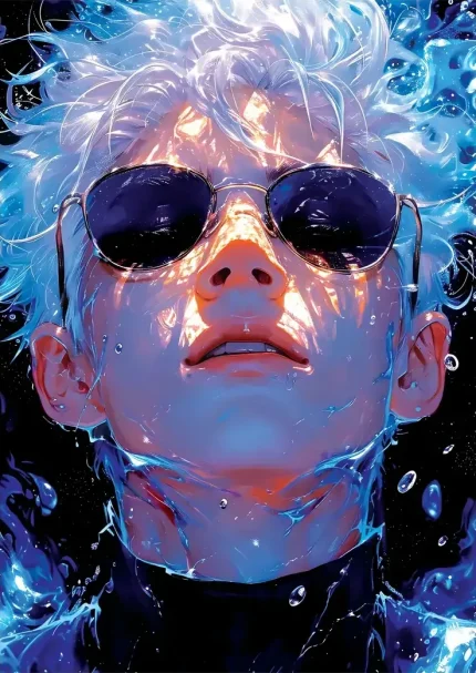 متال پوستر انیمه جوجتسو کایسن طرح گوجو کد L1354