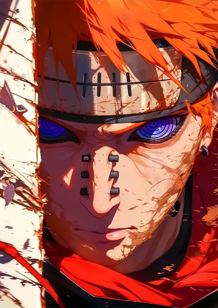 L1355-metalposter-01 متال پوستر انیمه ناروتو طرح Pain کد L1355 - Image 1