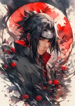 متال پوستر انیمه ناروتو طرح ایتاچی کد L1359