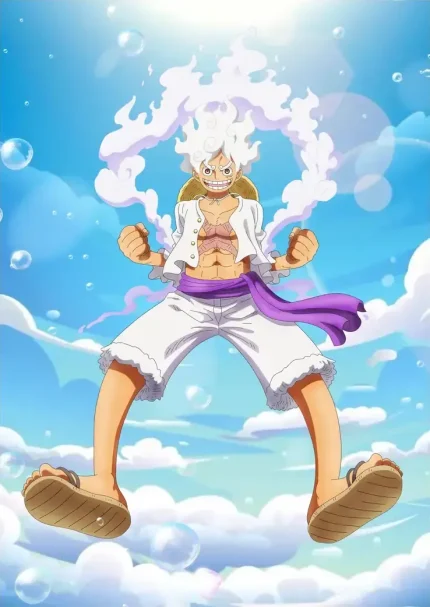 متال پوستر انیمه وان پیس طرح لوفی کد L1360