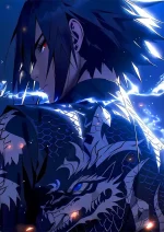 متال پوستر انیمه ناروتو طرح Sasuke Uchiha کد L1361