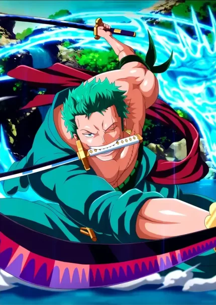 متال پوستر انیمه وان پیس طرح زورو کد L1362