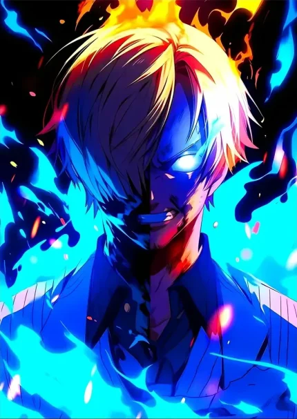 متال پوستر انیمه وان پیس طرح سانجی کد L1364