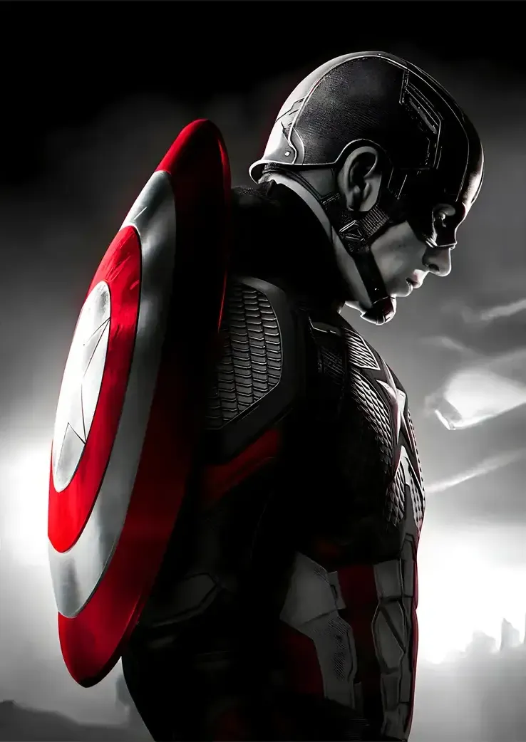 L1367-metalposter-01 متال پوستر طرح Captain America کد L1367 - Image 1