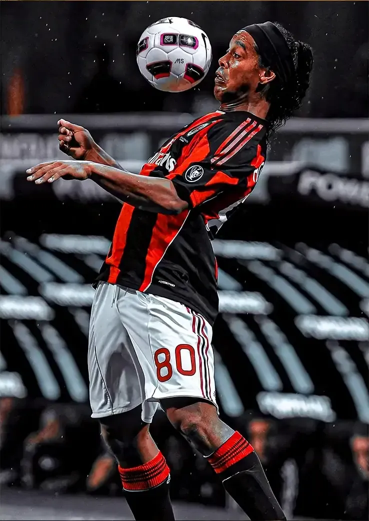 L1374-metalposter-01 متال پوستر طرح رونالدینیو کد L1374 - Image 1