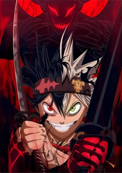 متال پوستر طرح انیمه Black Clover کد L1382