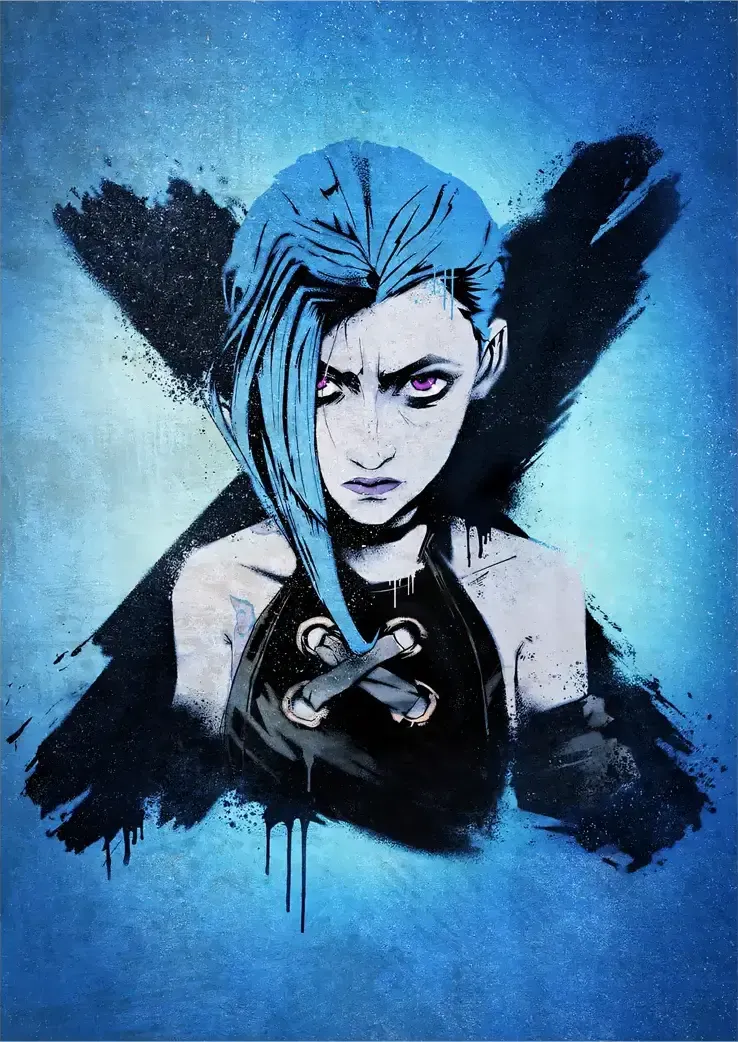 L1384-metalposter-01 متال پوستر انیمه آرکین طرح جینکس کد L1384 - Image 1