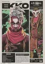 متال پوستر انیمه آرکین طرح EKKO کد L1385