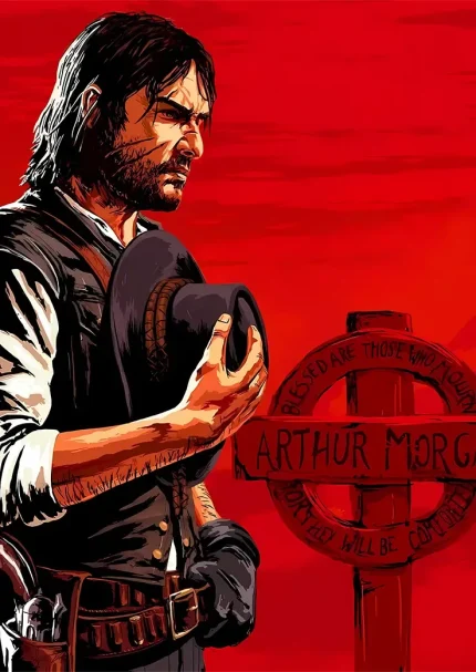 متال پوستر طرح Red Dead Redemption کد L1388