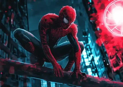 متال پوستر طرح اسپایدرمن کد L1391