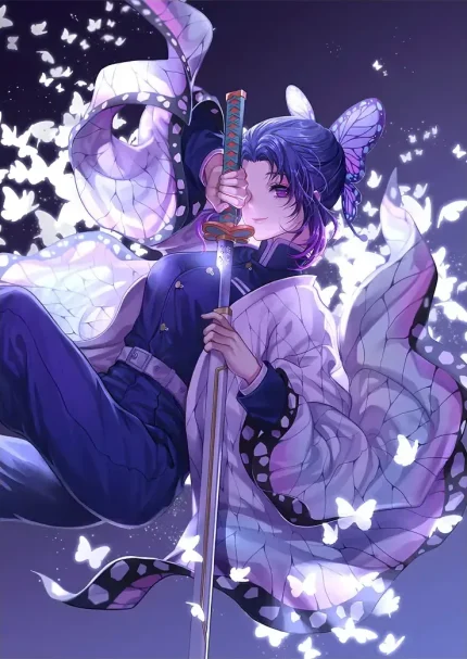 متال پوستر انیمه شیطان کش طرح Kimetsu no Yaiba کد L1397