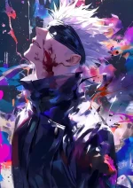 متال پوستر انیمه جوجوتسو کایسن طرح گوجو کد L1398