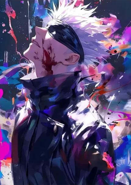 متال پوستر انیمه جوجوتسو کایسن طرح گوجو کد L1398