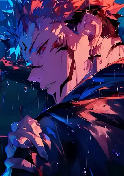 متال پوستر انیمه جوجوتسو کایسن طرح سوکونا کد L1399