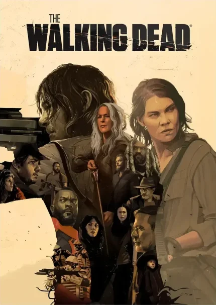 متال پوستر طرح سریال The Walking Dead کد L1403